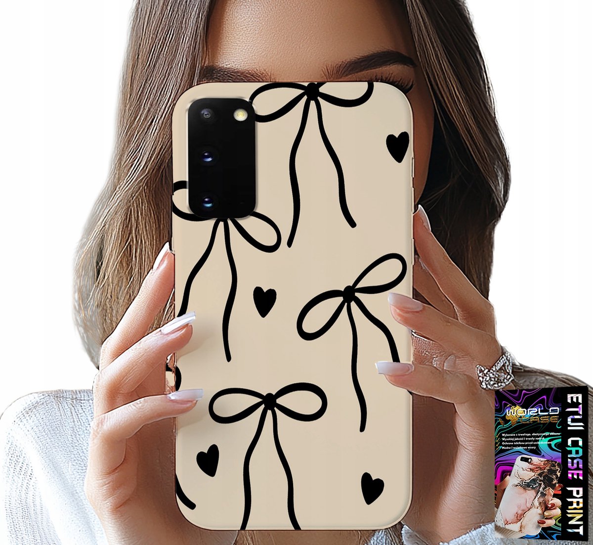 HOESJE VOOR SAMSUNG GALAXY S20 - BEIGE KOMMEN MET STIJLVOLLE PATRONEN
