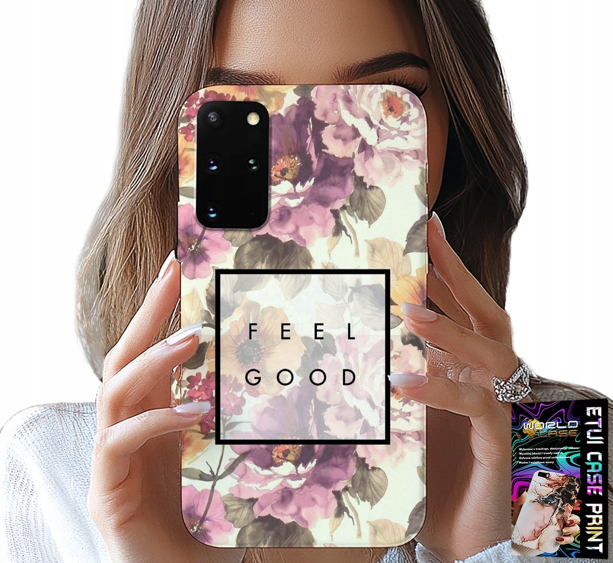 HOESJE VOOR SAMSUNG GALAXY S20 PLUS - BLOEMENPATROON, MODIEUS VOOR DAMES + FILM