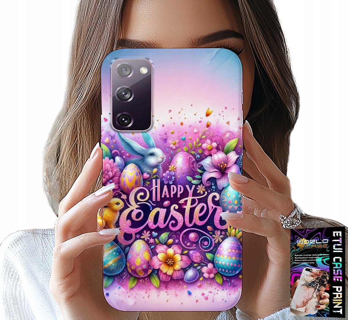 HOESJE VOOR SAMSUNG GALAXY S20 FE - HAPPY EGGS, PASEN, EIEREN