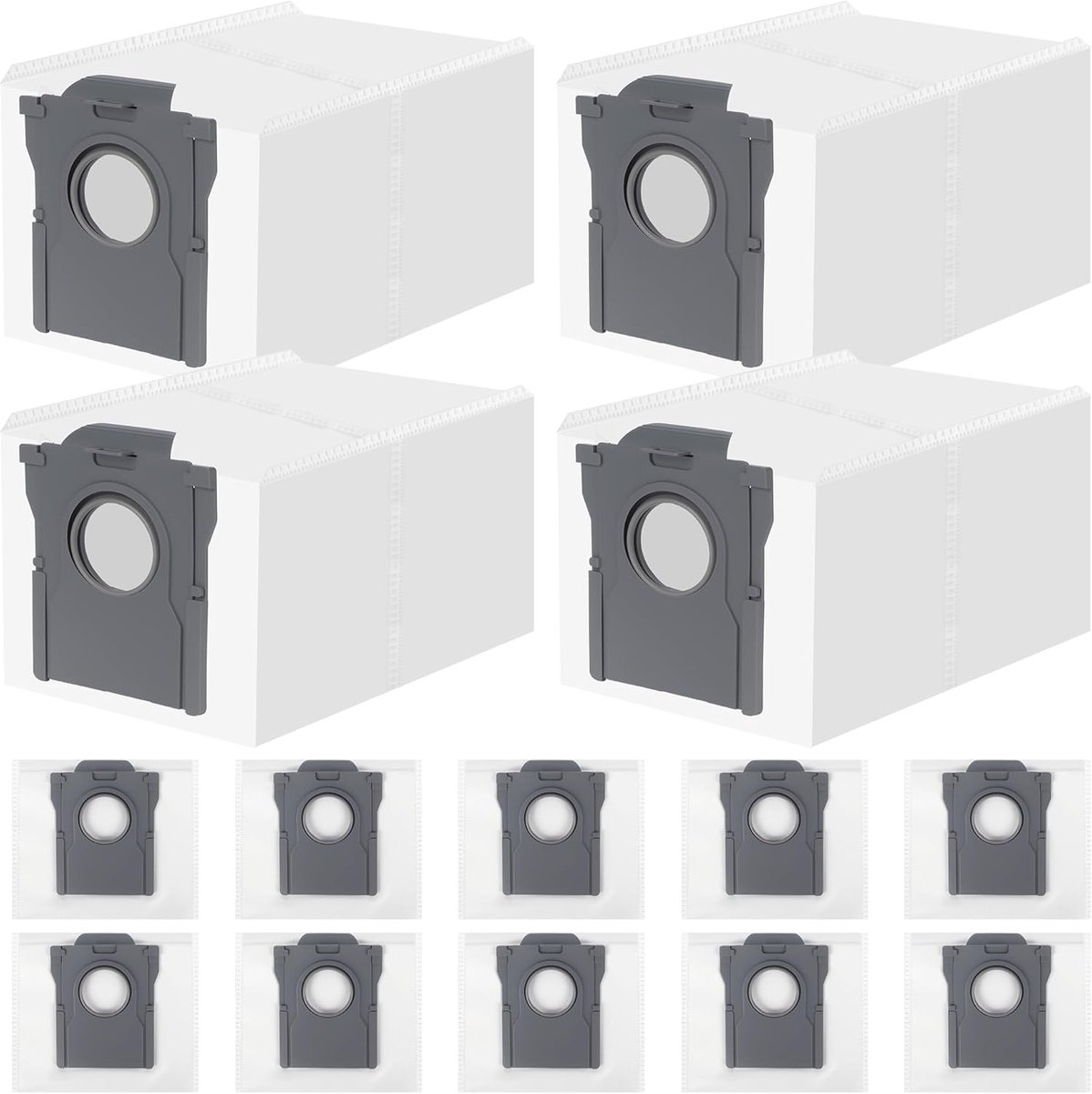14 stuks stofzakken, compatibel met Dreame L10/L10s/L20/X20/X30/X40/X50/L40/L50 Ultra, Mova P10/E30/P50/V50 Ultra, 3,2 l grote capaciteit, 4-laagse filterstructuur, voor Dreame stofzuigerzakken
