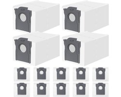 14 stuks stofzakken, compatibel met Dreame L10/L10s/L20/X20/X30/X40/X50/L40/L50 Ultra, Mova P10/E30/P50/V50 Ultra, 3,2 l grote capaciteit, 4-laagse filterstructuur, voor Dreame stofzuigerzakken