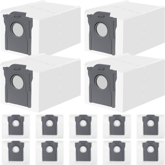 14 sacs à poussière, compatibles avec Dreame L10/L10s/L20/X20/X30/X40/X50/L40/L50 Ultra, Mova P10/E30/P50/V50 Ultra, grande capacité de 3,2 l, structure de filtre à 4 couches, pour les sacs à poussière Dreame