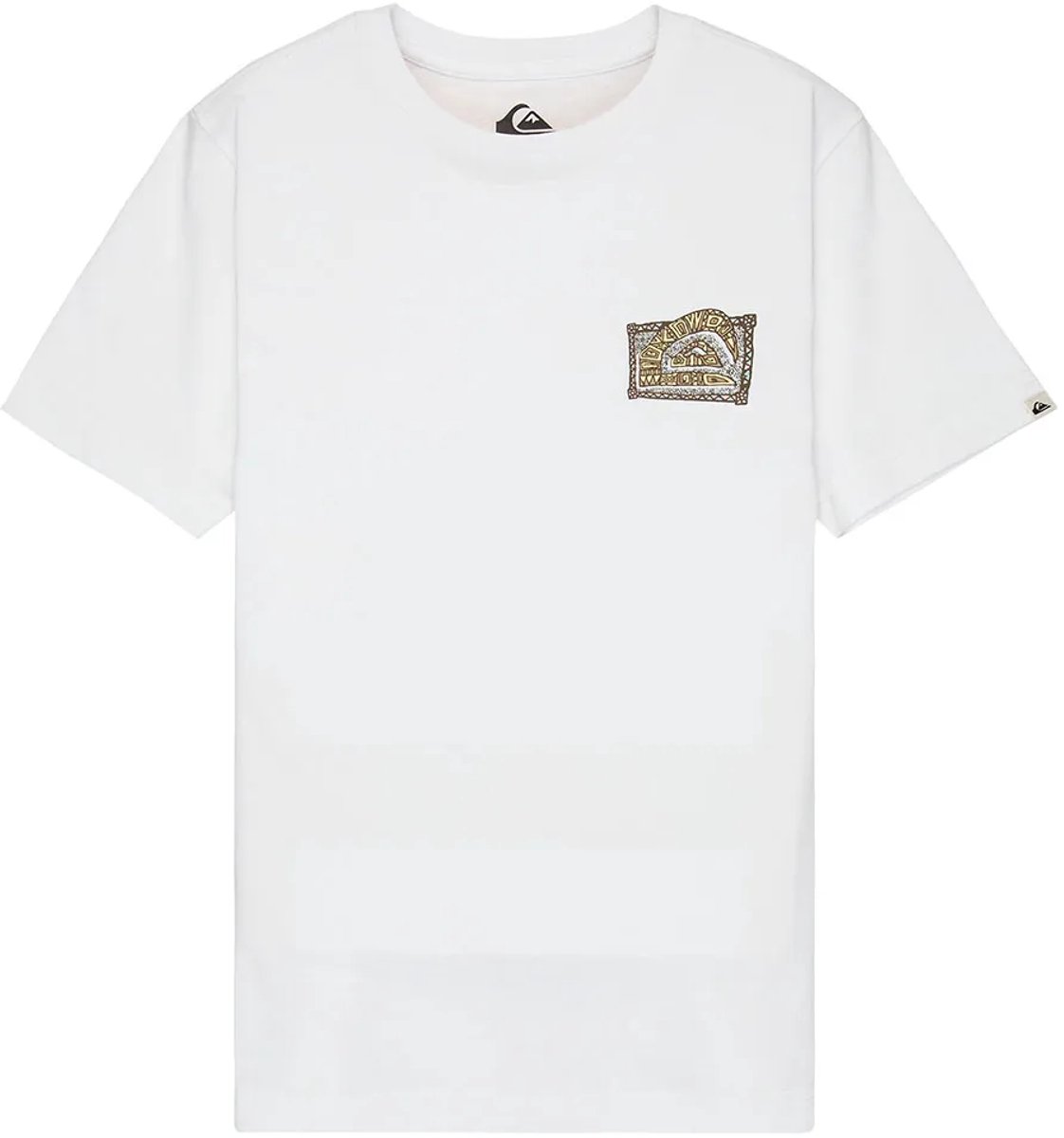 Quiksilver Heritage T-shirt Met Korte Mouwen 16 Years Jongen Wit