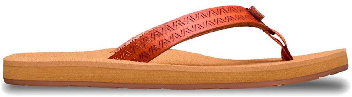 Roxy Porto Motif Slippers Vrouw Tan