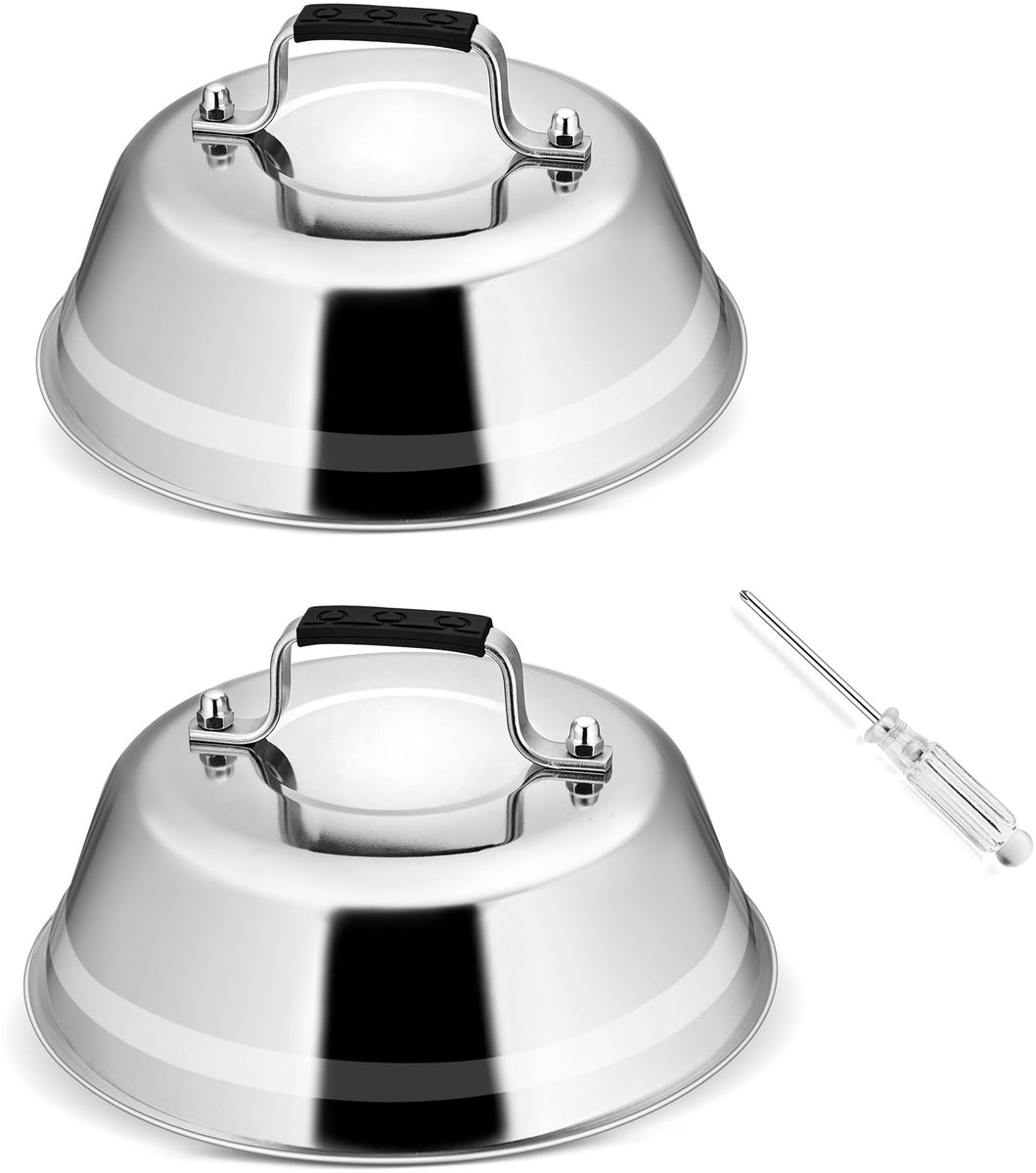 Burgerbel - Rvs met Warmtebestendige Handgreep - 16.8 x 6.5 cm