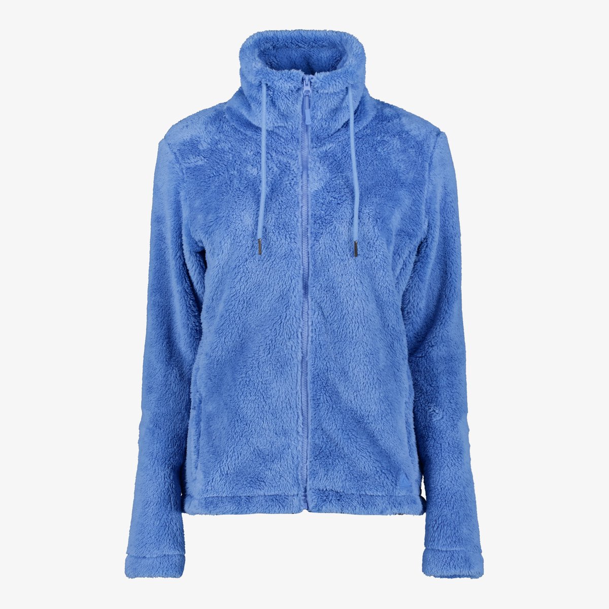 Mountain Peak fluffy dames outdoor fleece vest blauw - Maat L