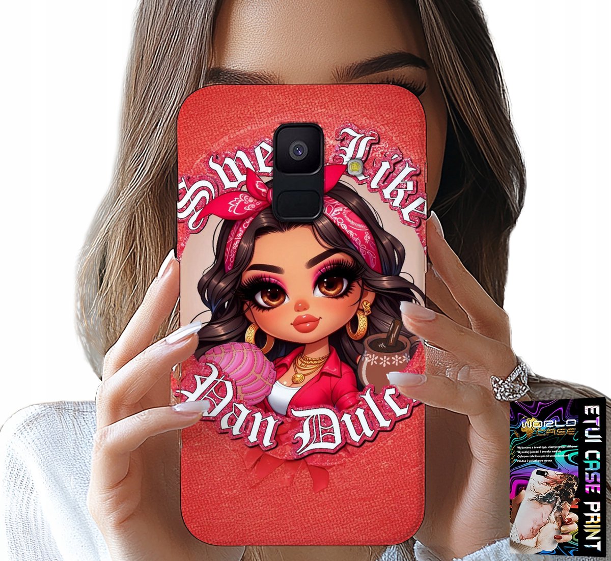 SAMSUNG A6 2018 HOESJE - ZOET ALS MODIEUZE POPPEN VOOR MEISJES