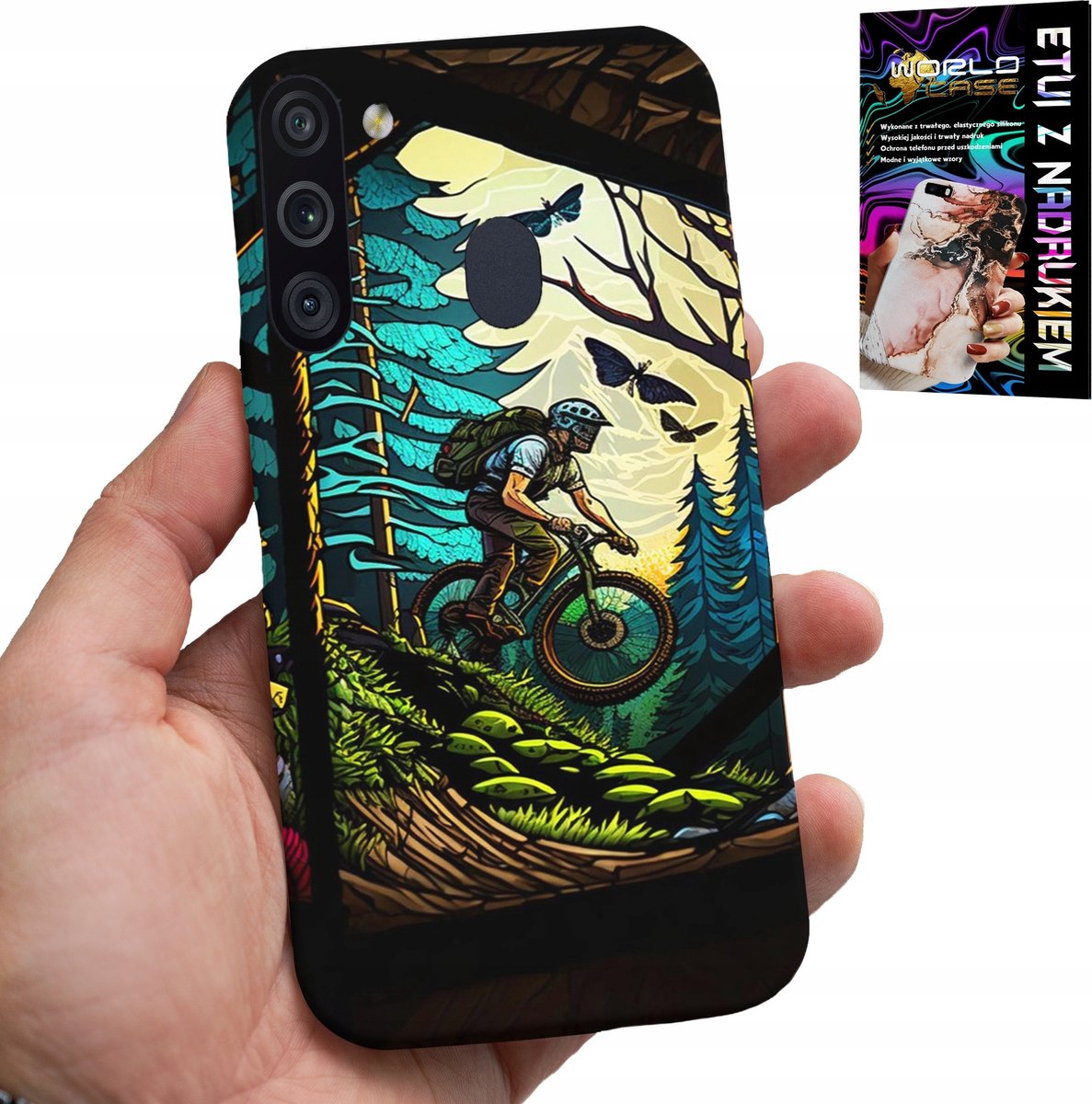 HOESJE VOOR SAMSUNG GALAXY A21 - EXTREME FIETSTOCHTEN IN HET BOS