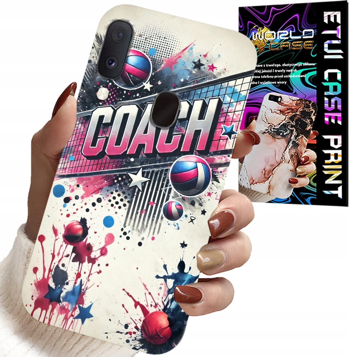 HOESJE VOOR SAMSUNG GALAXY A20E - RETINA COACH MESH COVER, ACHTERKANT