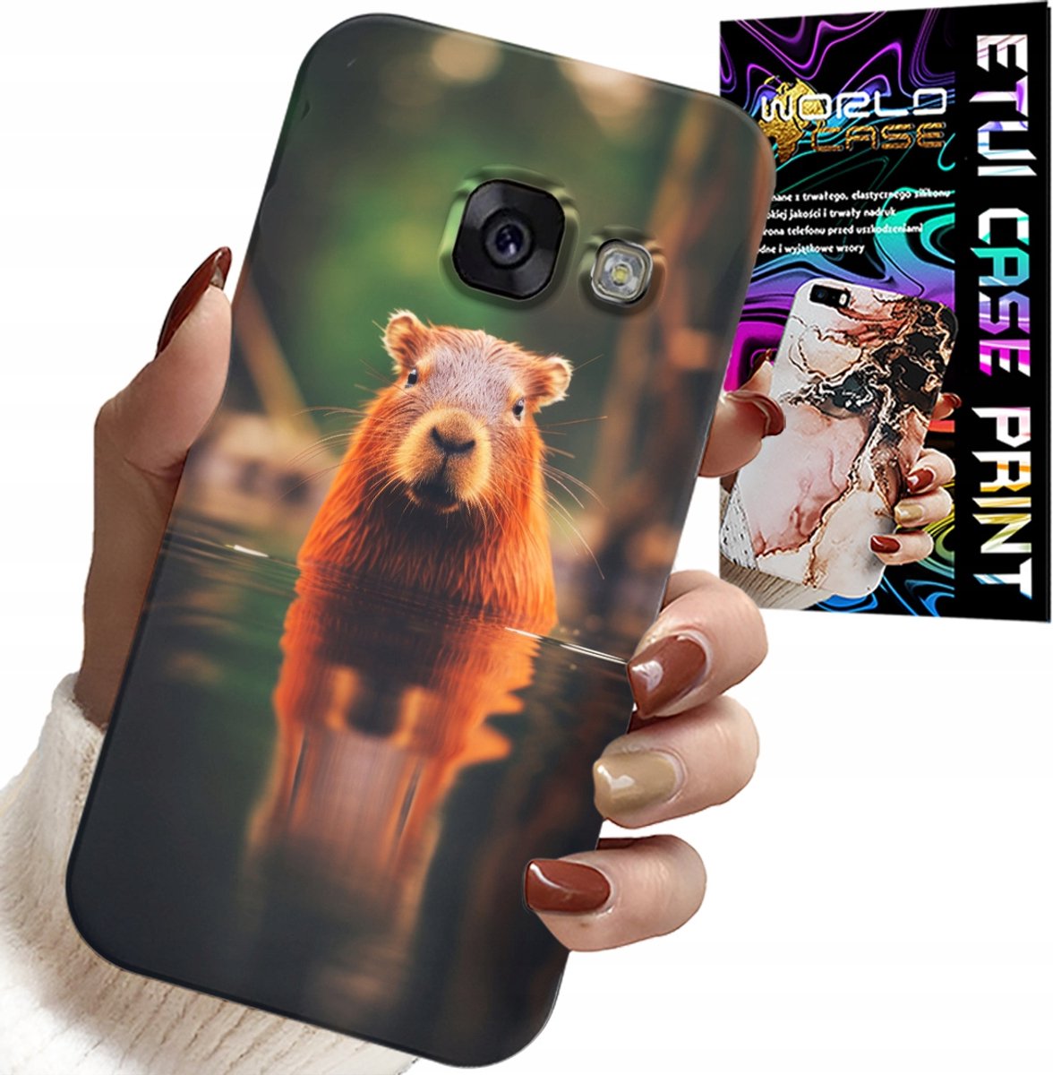 CASE VOOR SAMSUNG A5 2017 - LEUKE CAPIBARA, CAPIBARA, VEEL PATRONEN