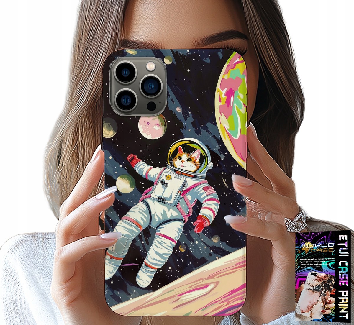 HOESJE VOOR IPHONE 11 PRO MAX - KAT-ASTRONAUT RUIMTEHOESJE