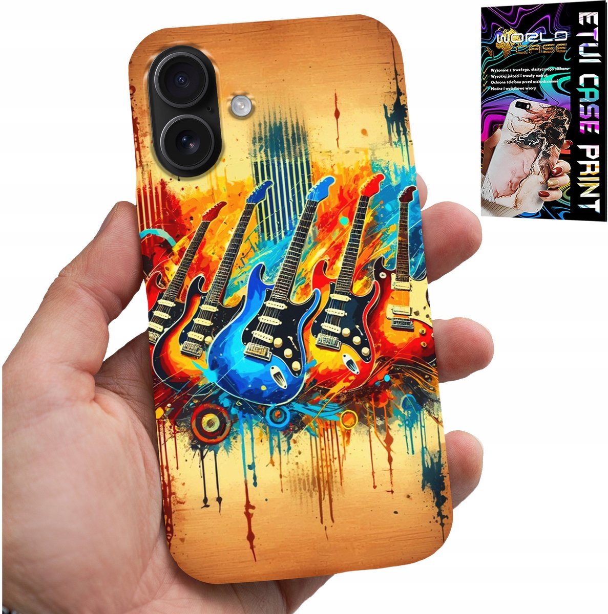 iPhone 16 hoesje - elektrische gitaar, rock-'n-roll, metal