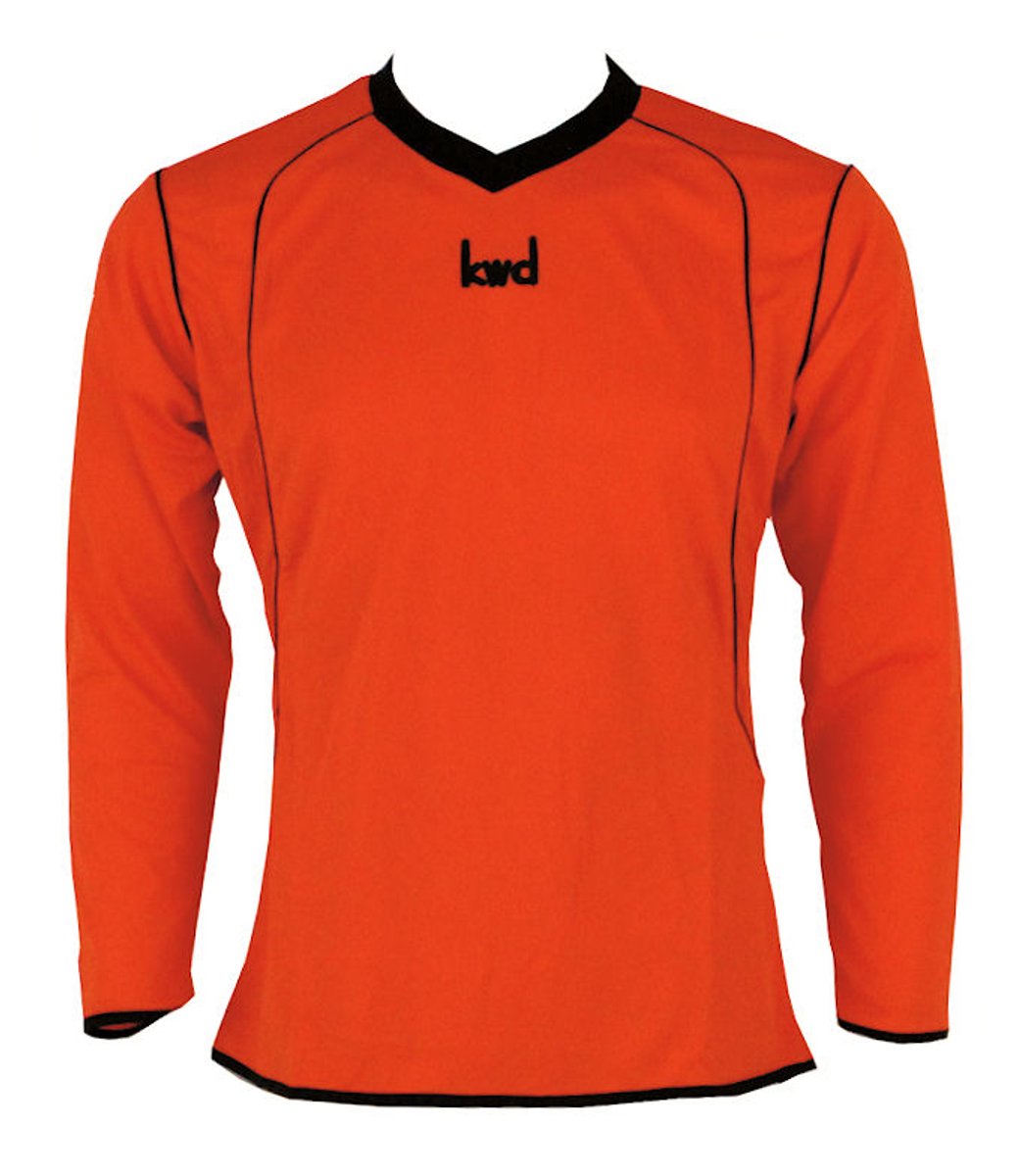 KWD Sportshirt Victoria lm, mt L, oranje/zwart