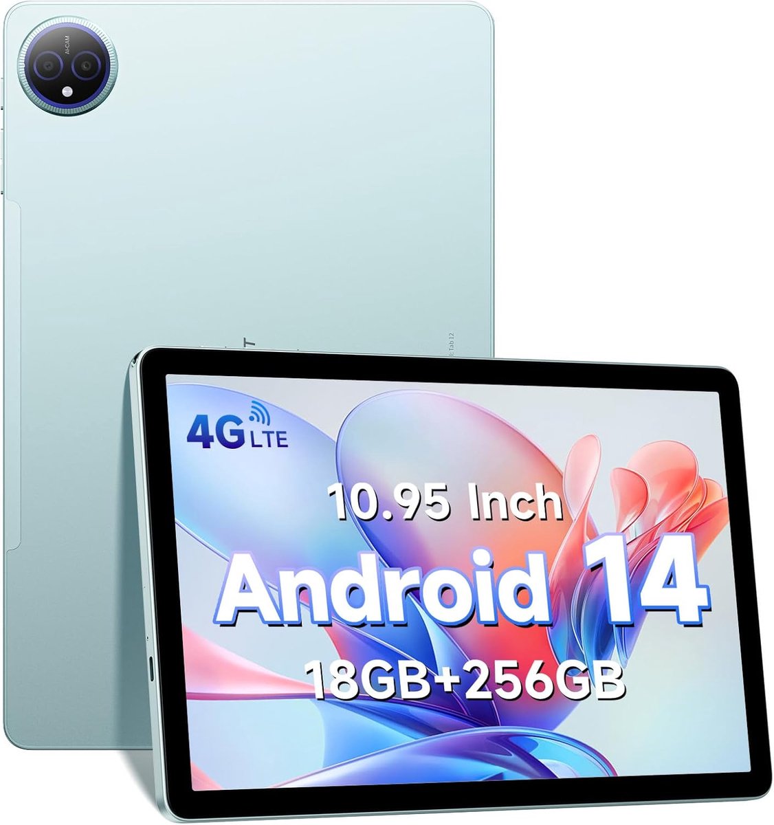 Wifi Tablet - Groot Scherm Tablet - Entertainment en Werk - Uitbreidbaar Geheugen - 11 Inch FHD+ - Groen