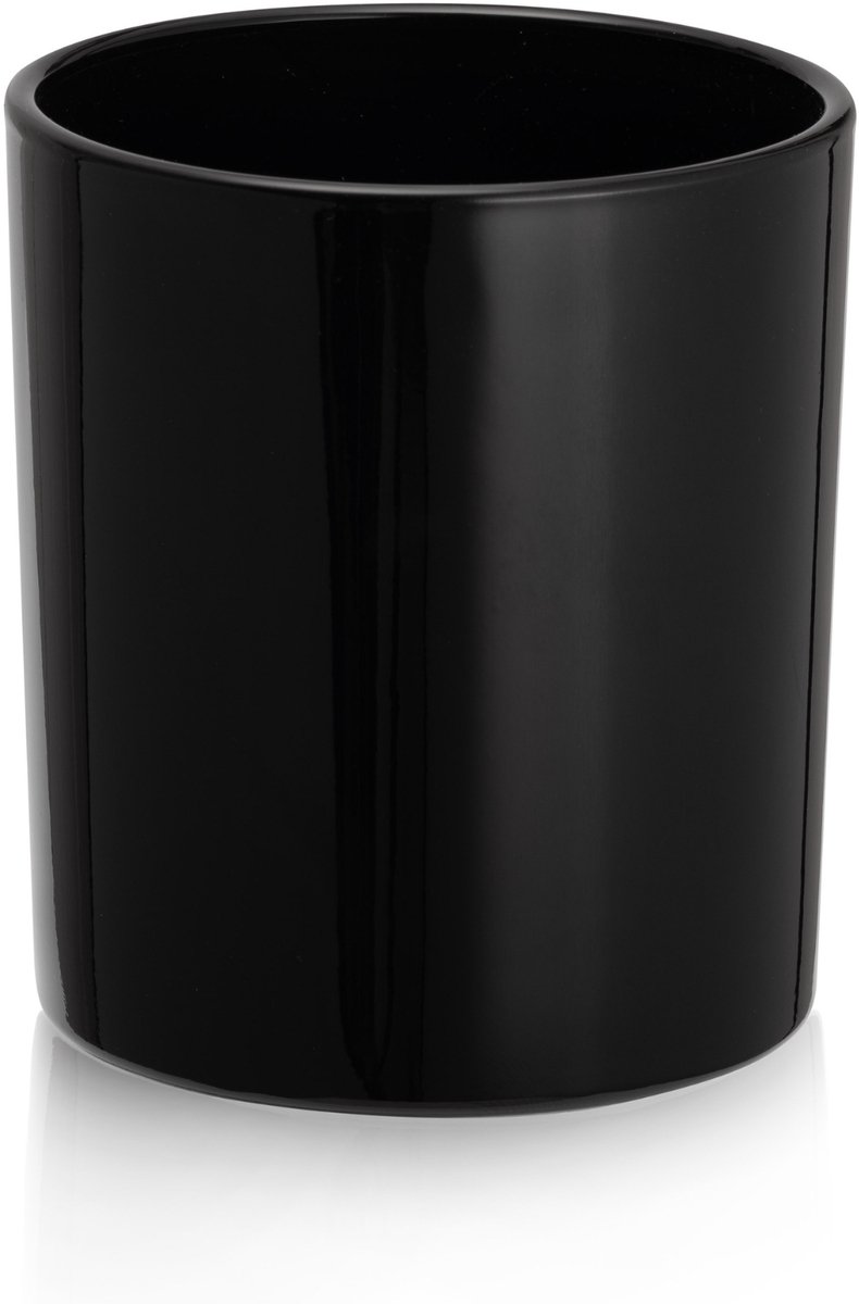 TopWosk - Glazen Pot voor Kaarsen - 300 ml - Zwart