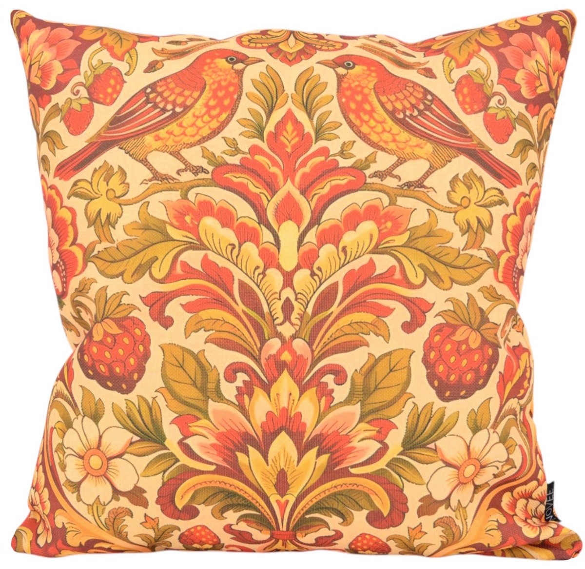 NOVÉE Sierkussen Heritage Bloom Rood | 45x45 cm | Katoen/Linnen