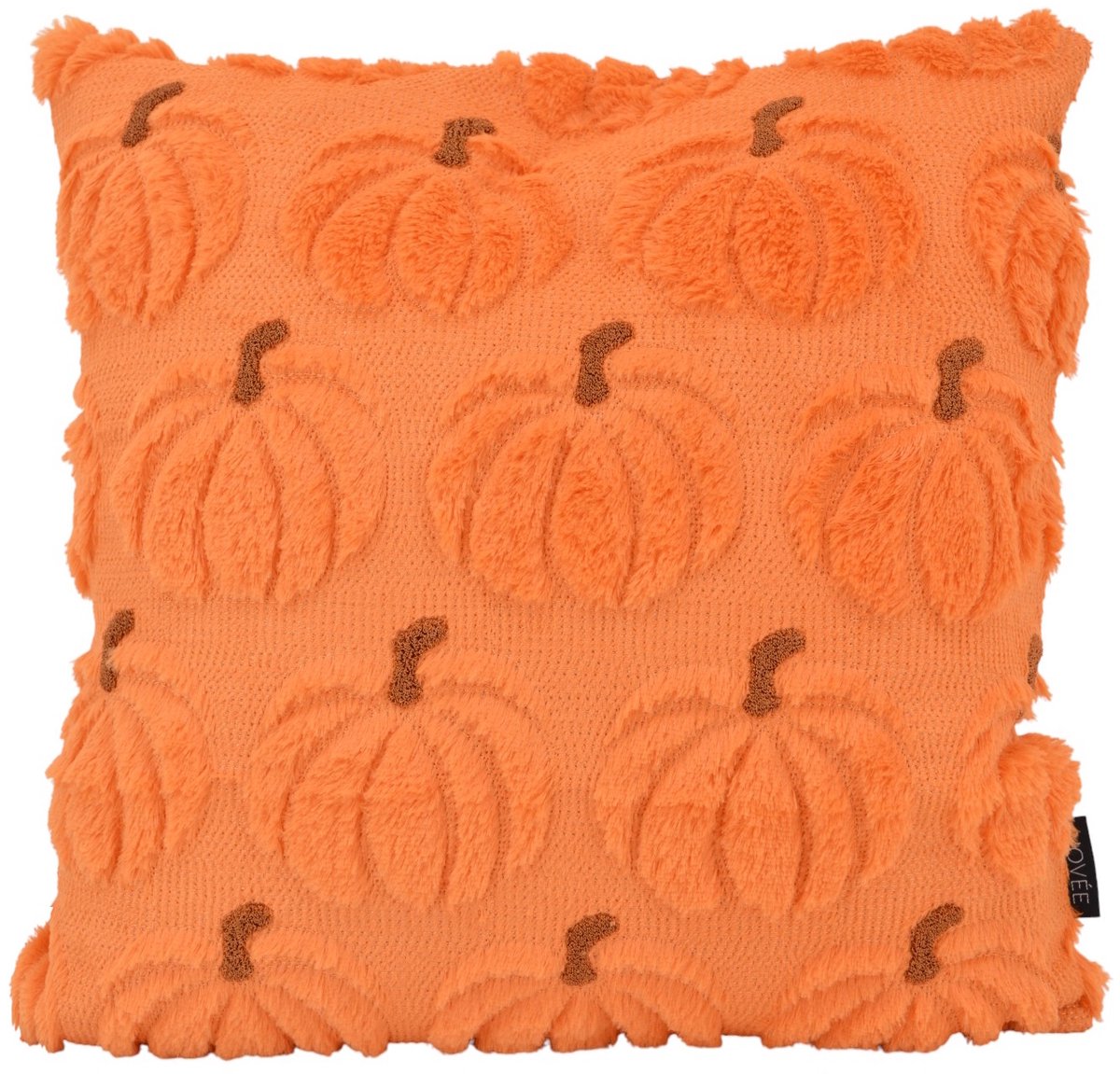 NOVÉE Sierkussen Furry Pumpkin Oranje | 45 x 45 cm | Polyester oranje 45x45