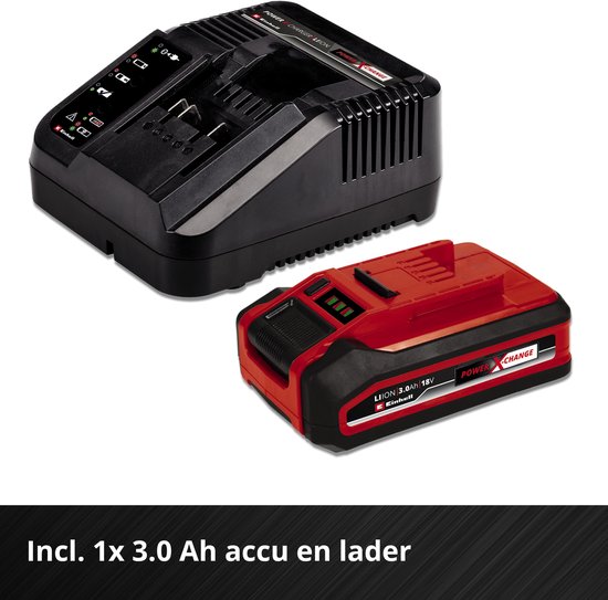 Einhell Accu Kettingzaag GE-LC 18/25 Li Kit - Power X-Change - 18 V/3.0 Ah/Li-Ion - Zwaardlengte: 25 cm - Max. Zaaglengte: 23 cm - Incl. 1x 3.0 Ah Accu en lader van Einhell — afbeelding 4