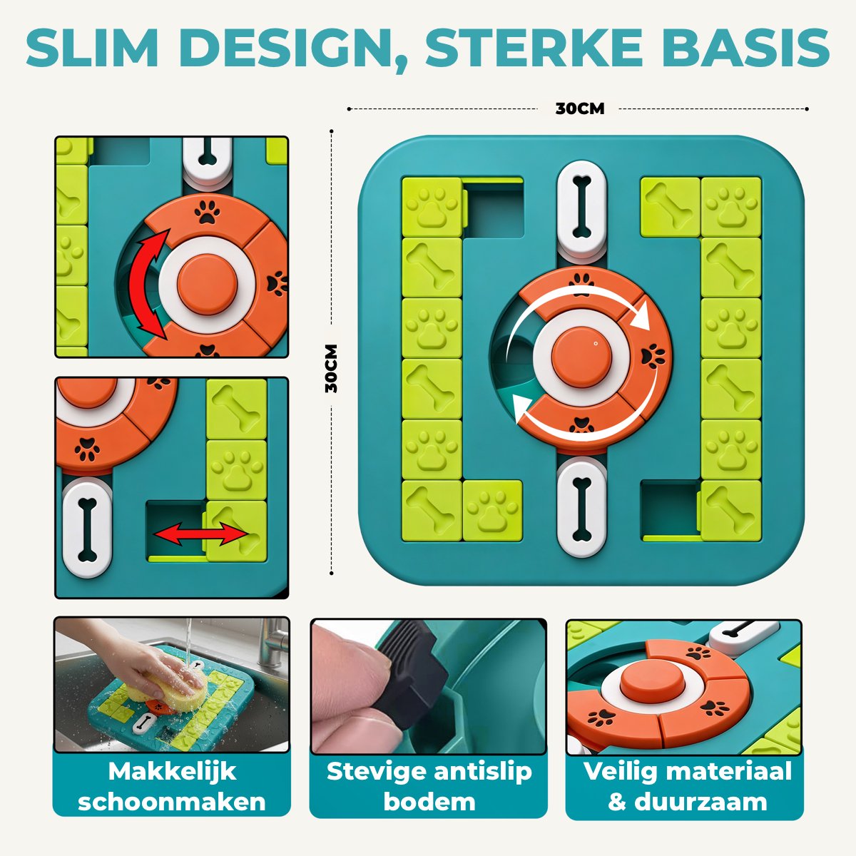 Vacht Vreugde Hondenpuzzel - Level 4 Intelligentie - Medium thumbnail 3