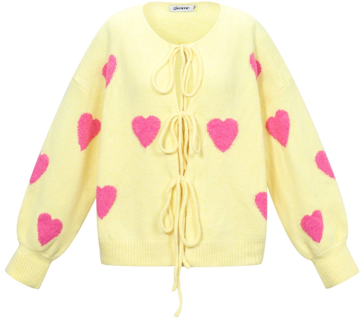 Gebreid vest met hartjesmotief voor dames - zachte cardigan voor lente en zomer