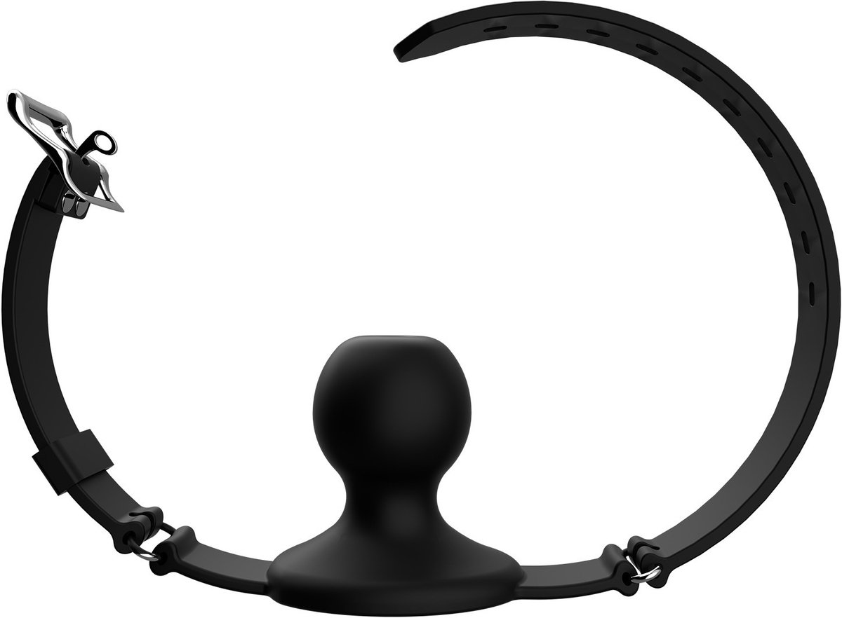 Oneay Siliconen mondknevel met ademgat – Verstelbaar BDSM accessoire – Geschikt voor diepe keeltraining en erotisch spel voor mannen, vrouwen en stellen