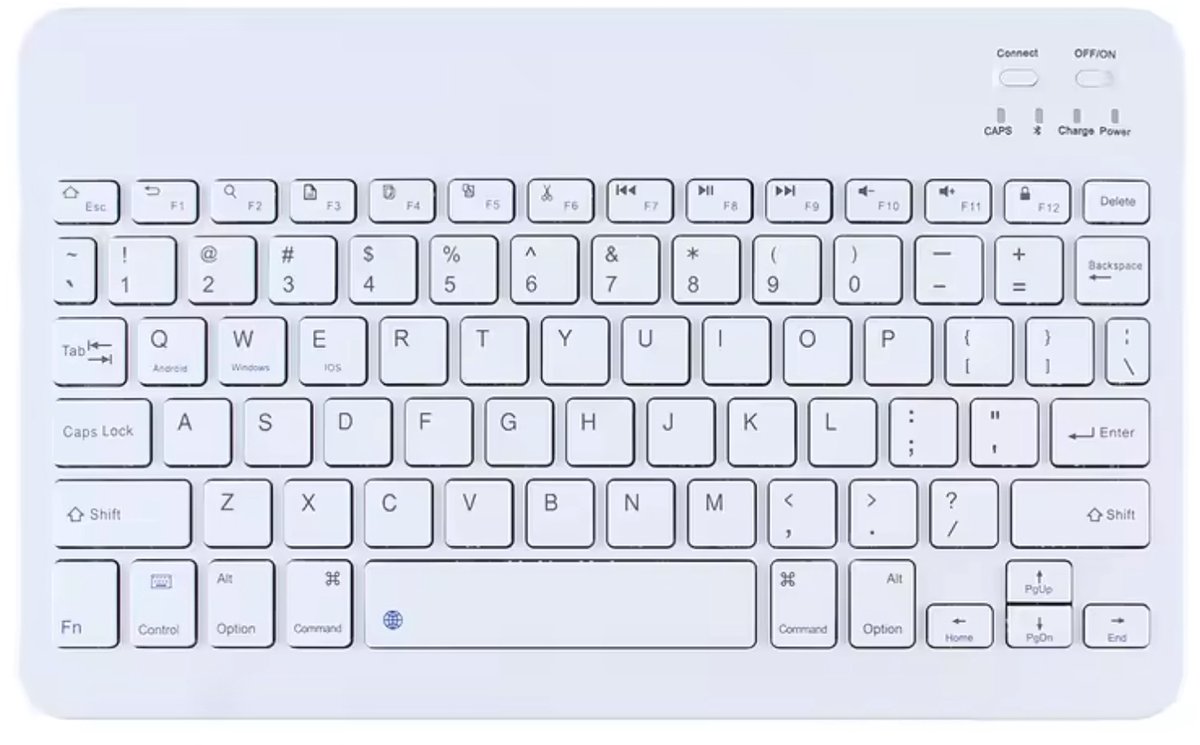 EtuiTab - Bluetooth Draadloos Toetsenbord - Compatibel - Mobiel - Universeel