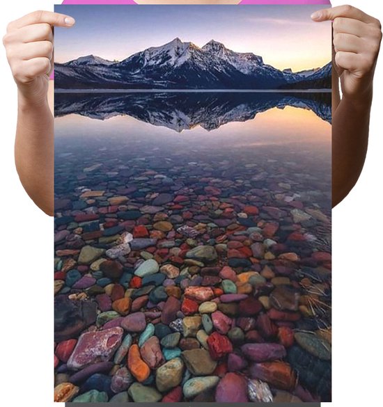 Diamond painting - Mosaïque de diamants 5D - 30x40 - Nature, Chambres, Lac