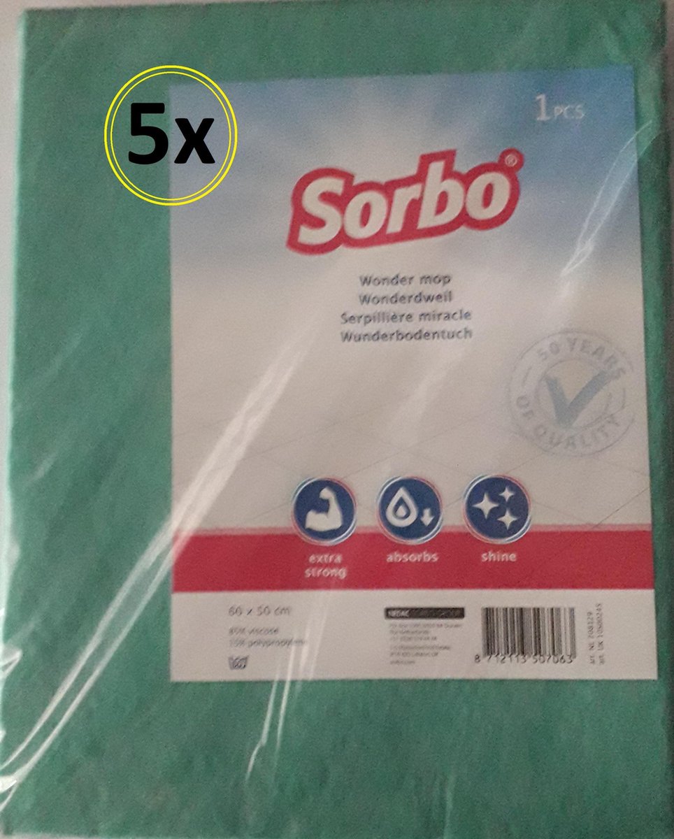 Sorbo Wonderdweil - 50x70 cm - 5 stuks