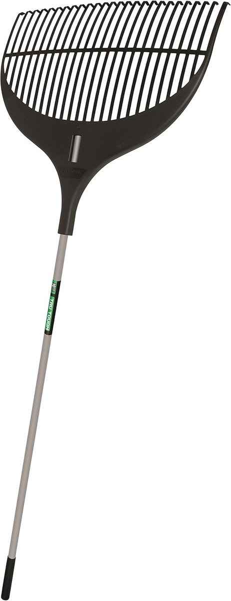 Tuinhark - Bladhark Tuin - Bladeren Verzamelen - Ergonomisch Handvat - 99.8 x 17.15 cm - Zwart Geel — afbeelding 4