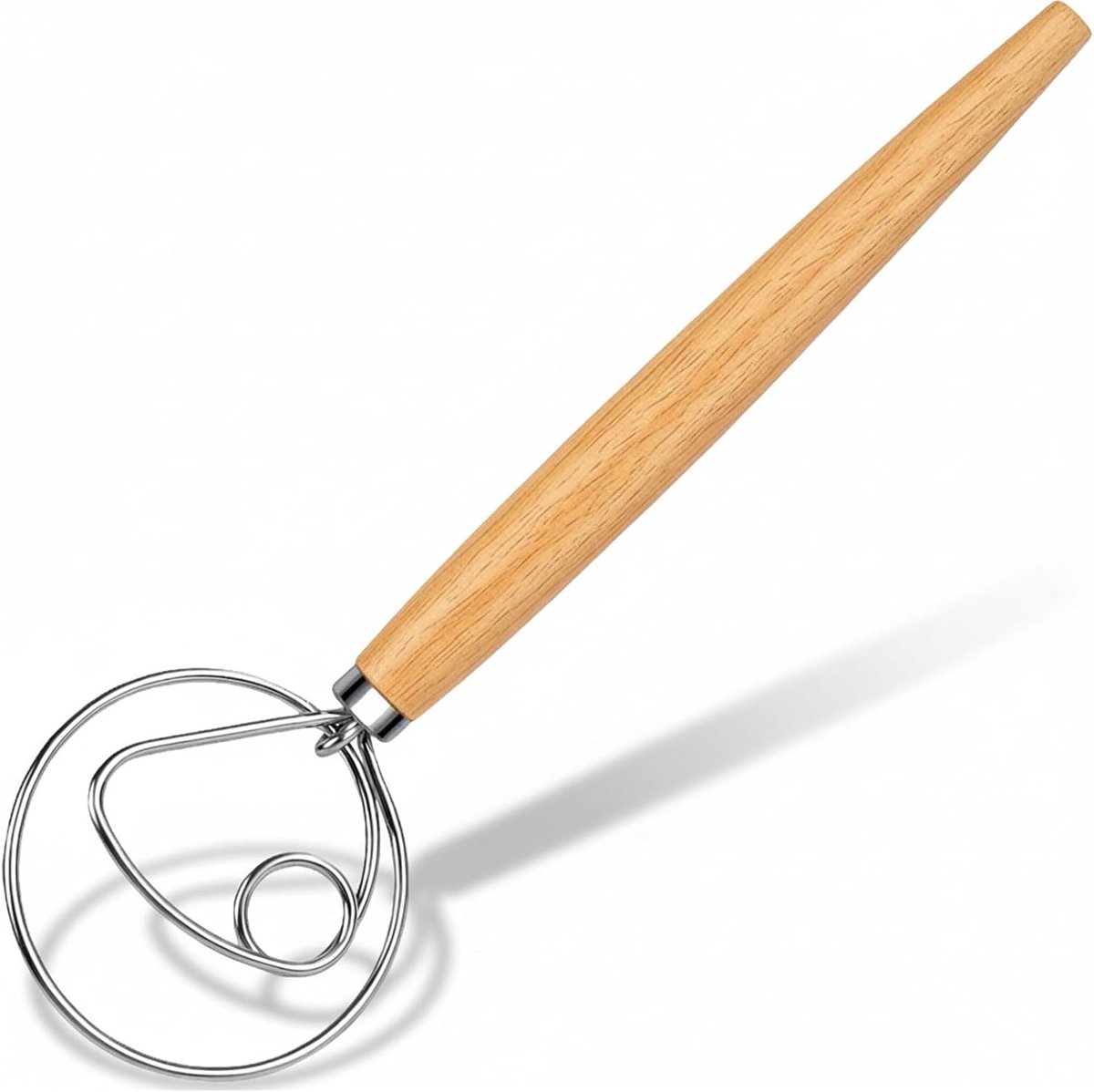 Bangosa Deense Deegklopper RVS – Deeg garde - Deeg Mixer voor Brood, Pizza & Gebak – Mixen & Kloppen Keukengerei