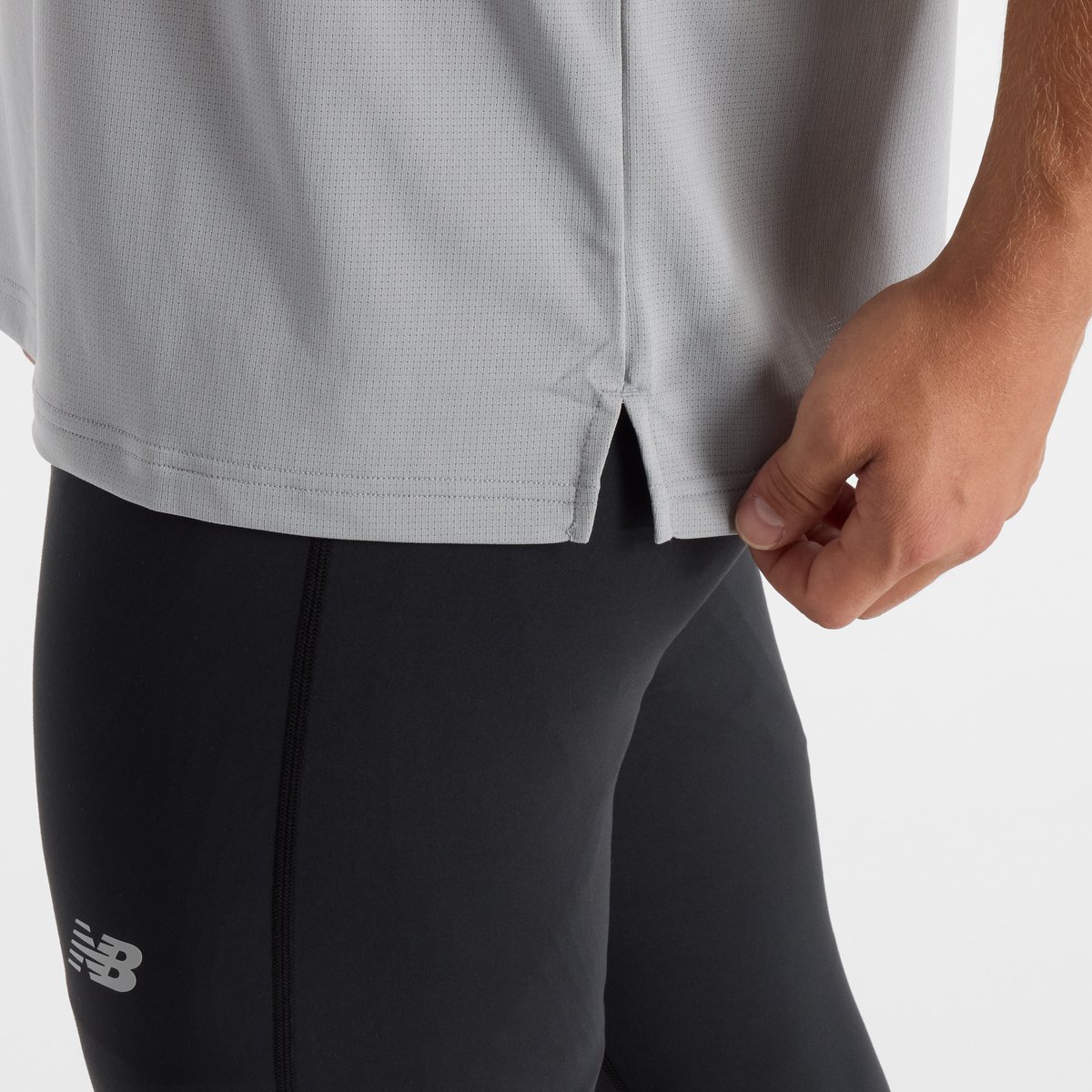 New Balance Sport Tank Heren Sportshirt SLATE Grijs