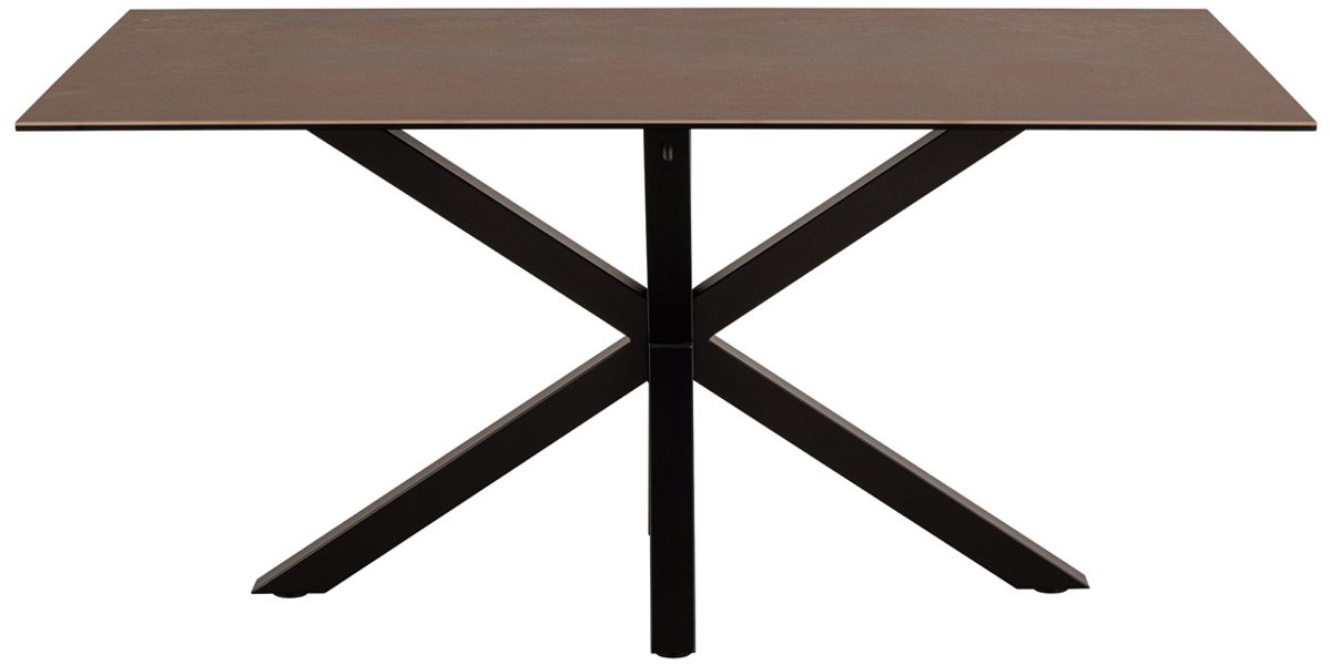 Giga Living Eettafel Rechthoek 160cm - Bruin Keramiek - 6-8 Personen - Axel - Giga Living