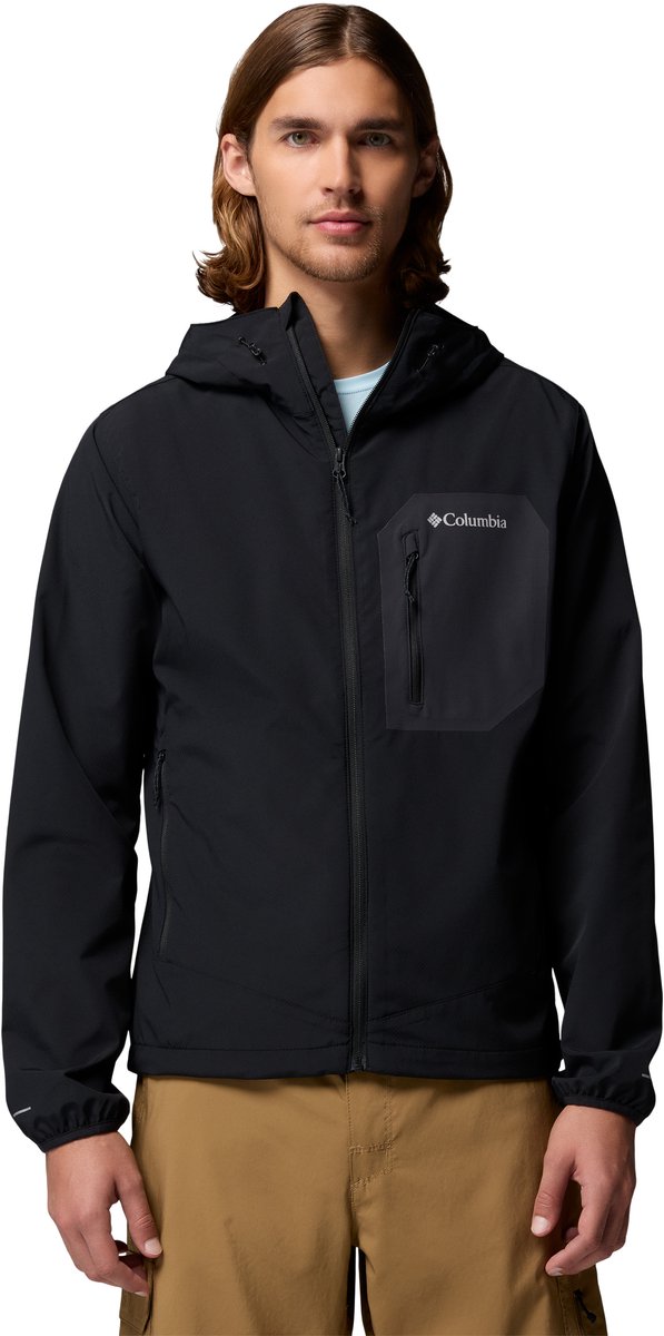 Columbia Tall Heights™ III Hooded Softshell Heren Outdoorjas Zwart