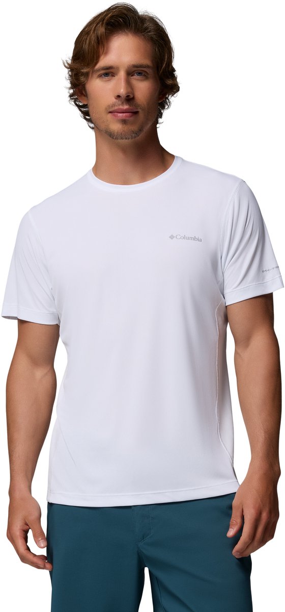 Columbia Zero Rules™ Light SS Crew Heren Outdoorshirt Wit
