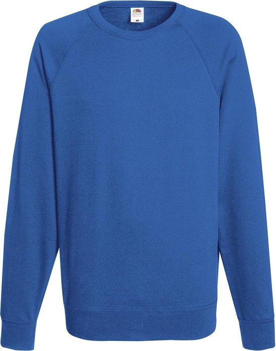 Fruit of the Loom Sweater Raglan Sweat Ronde Hals Royal maat S