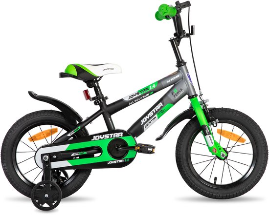 JOYSTAR New Berry Kinderfiets - 16 Inch - Voor Jongens & Meisjes (4-7 Jaar) - Inclusief Zijwieltjes - Groen - Geschikt voor buitenactiviteiten in de lente van JOYSTAR — afbeelding 2