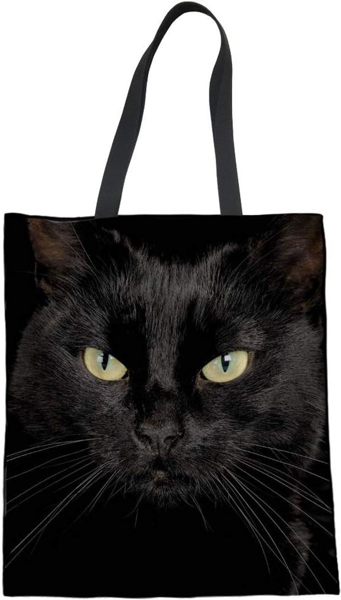 Grote Casual Canvas Shopper Tas met Print voor Dames en Meisjes
