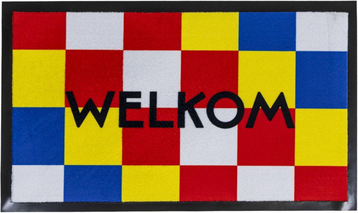 droogloopmat - schoonloopmat - deurmat - 45 x 75 cm - polyamide - welkom
