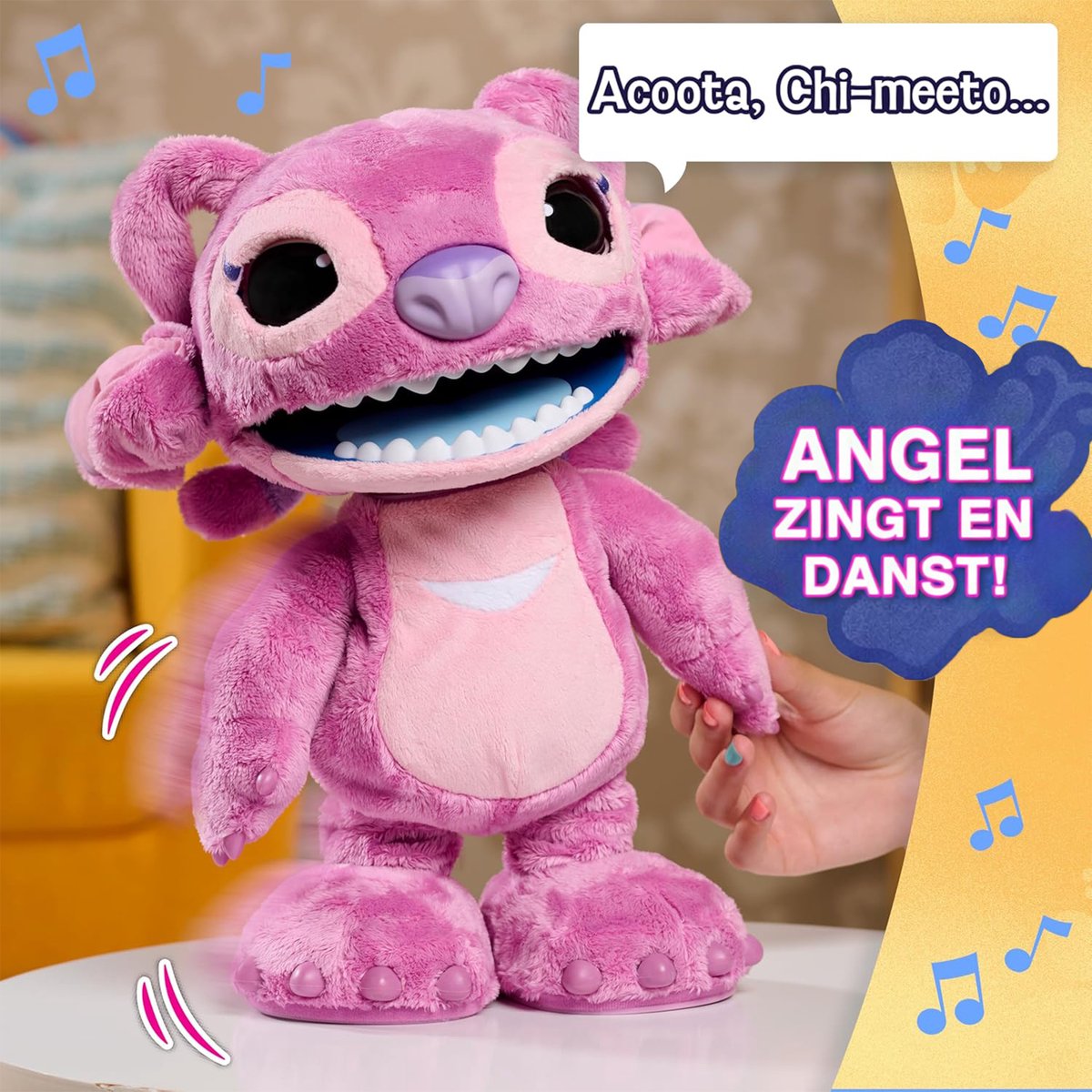 Disney Stitch - Ultimate Angel - Interactieve pluchen knuffel - Brabbelt zijn Angel taal, danst, zingt en beweegt — afbeelding 5