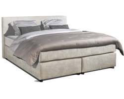 Mörgenn Boxspring Bloemendaal Monza - Pocketvering - Luxe topper - Donkerblauw - 180x200 cm - Inclusief Dekbed en Kussens