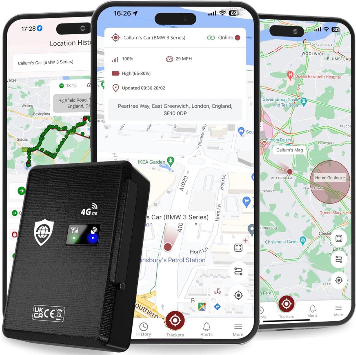 Aurixi® GPS Tracker auto - GPS Tracker - GPS Trackers - Zwart - 9cm x 6cm x 3cm