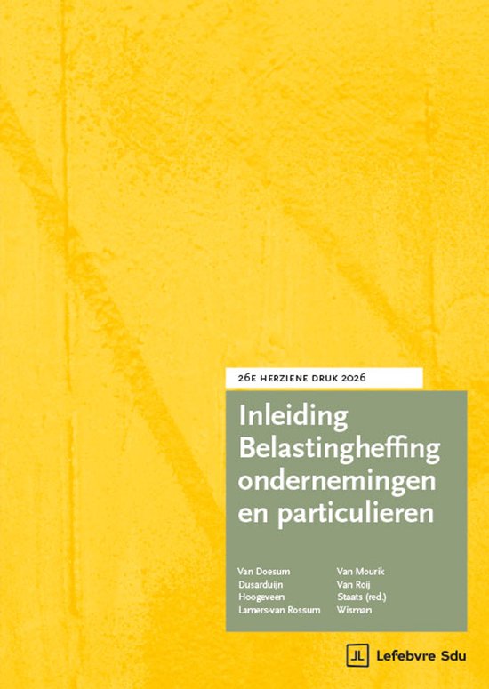 Inleiding Belastingheffing ondernemingen en particulieren 20 ... - cover