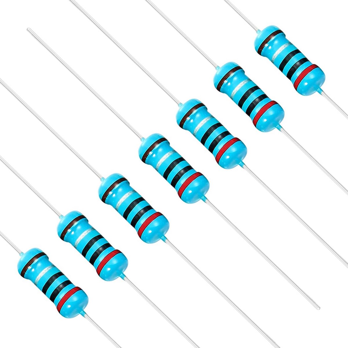 50 Stuks 1W 2 Ohm Metaalfilm Weerstanden 1% Tolerantie Door Gat Componenten