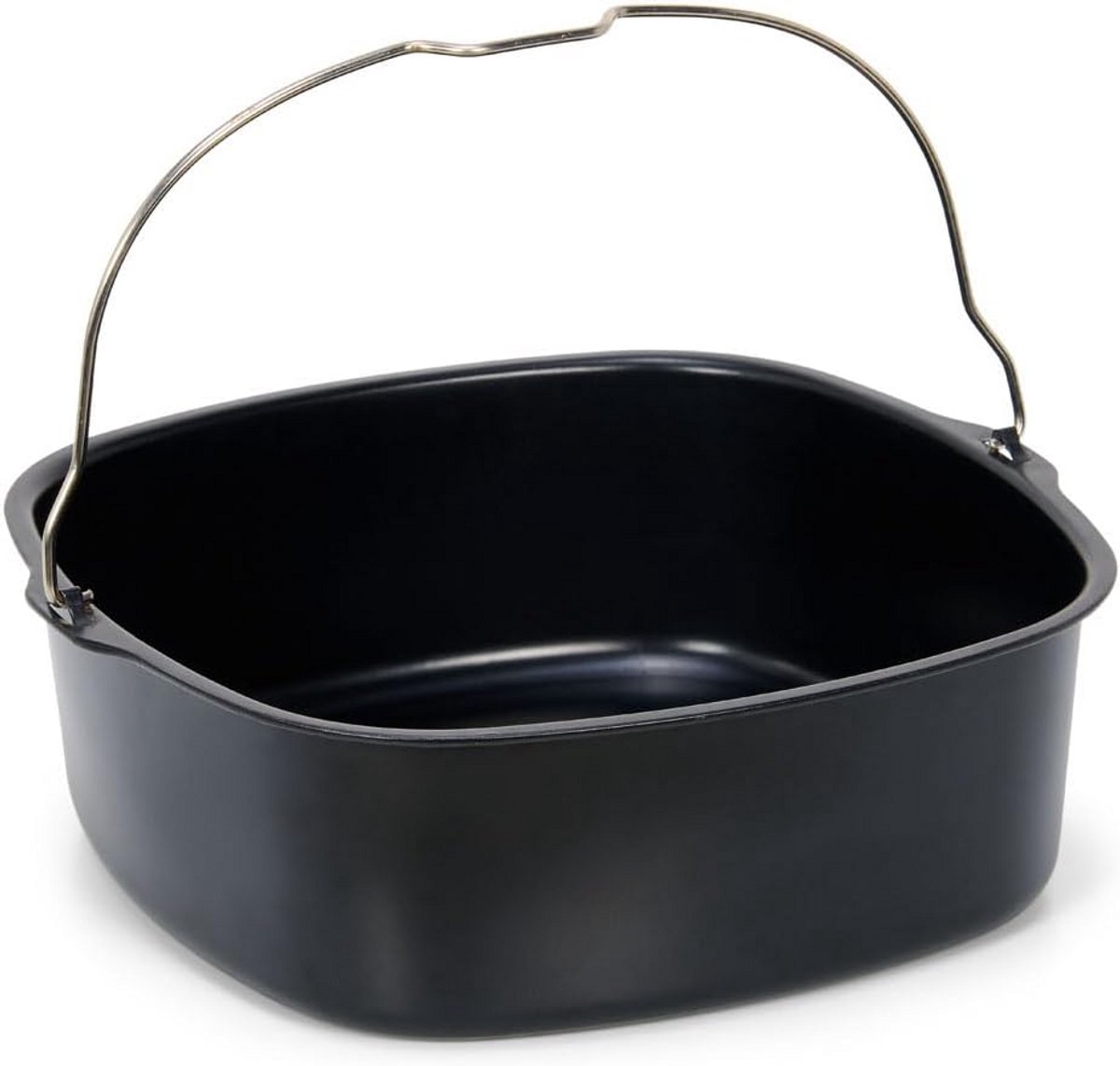 Vierkante Bakvorm 20x7 cm voor Airfryer - Gecoat Staal Zonder PFAS