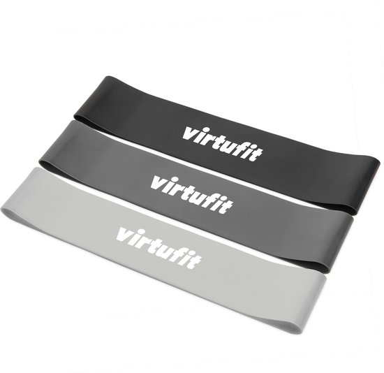 VirtuFit Resistance band - Weerstandsbanden - Fitness Elastieken - 3 stuks - 3 Weerstanden - Resistance Bands - Fitness Elastieken - Full Body Workout - CrossFit - Thuis Sporten - Yoga, CrossFit & Fitness