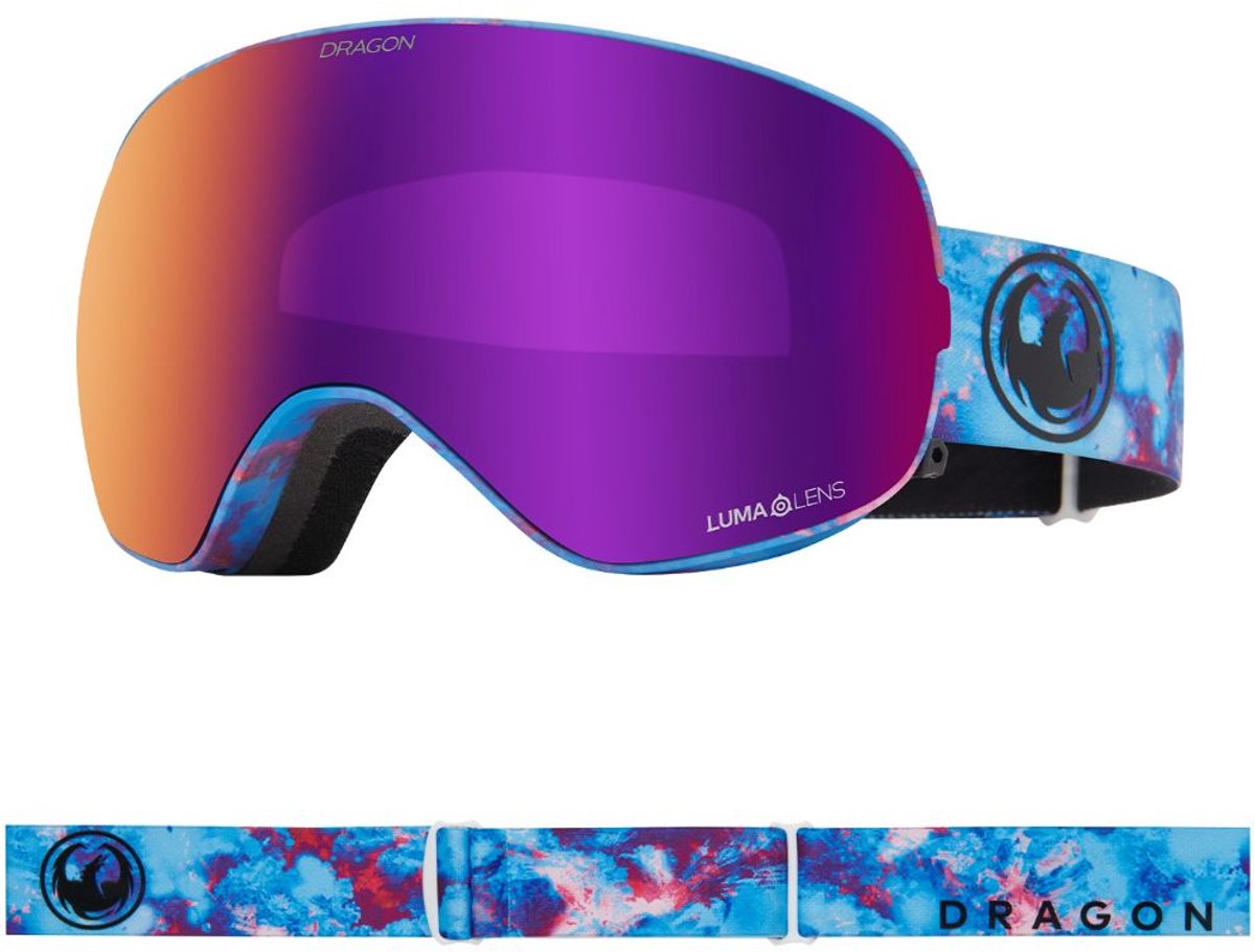Dragon Alliance X2s Skibril - Predator/Purple Ionized & Midnight