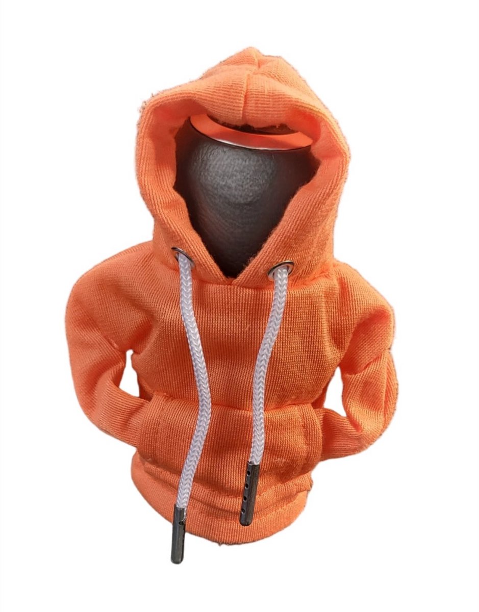 Mj Joys® - Versnellingspook Hoodie - Universele Pook Cover Met Capuchon - Hoodie Pook Hoes - Versnellingspook Beschermer - Autopook Cover - Pookknop - Oranje
