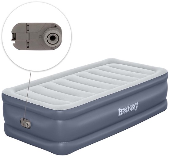 Bestway Tritech Twin Luchtmatras met Ingebouwde AC Pomp en Antimicrobiële Coating 1,91 m x 97 cm x 51 cm van Bestway — afbeelding 5