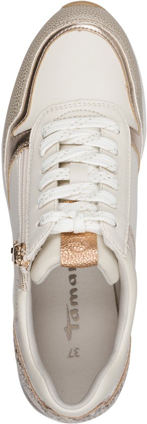 Baskets Tamaris femme blanc beige - Taille 38
