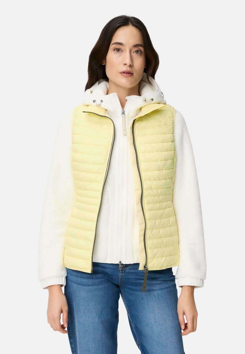 camel active Gewatteerd vest met zakken - Maat womenswear-54 - Geel